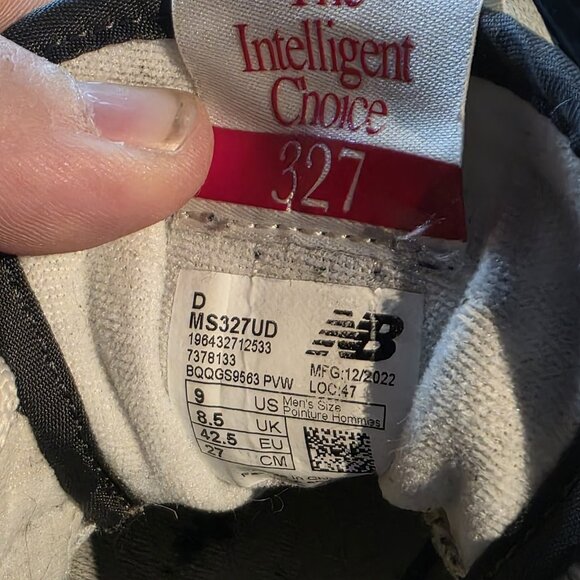 Mens size 9 - New Balance 327 Team Away Gray Shoes Athletic Comfort - Picture 10 of 10